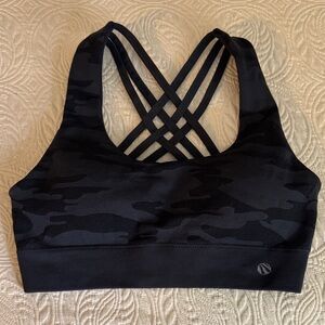 Marika Sport Black Patterned Sports Bra